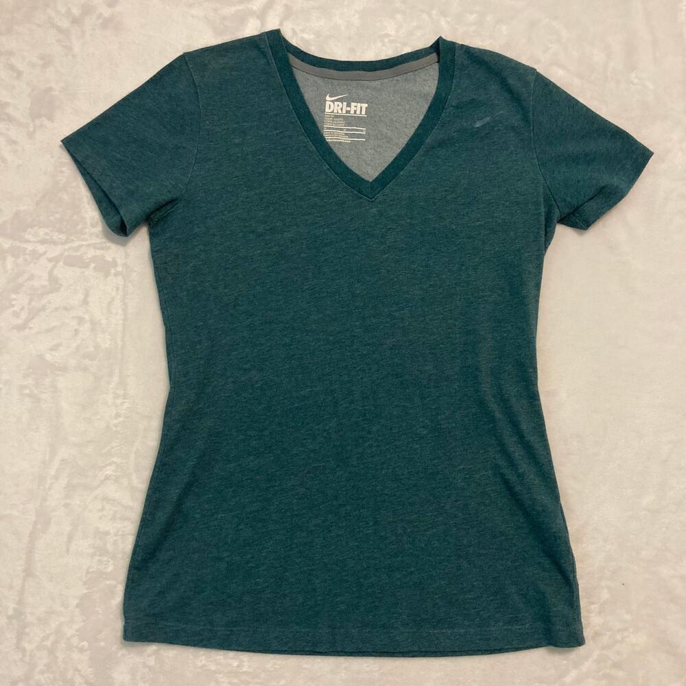 Nike Turquoise Blue‎ Womens V-neck Medium